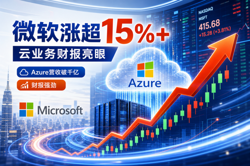 微软涨幅扩大至超15%,有望创2020年3月以来最大单日涨幅-指挥使社区 - 真实线索、热点议题与深度观察