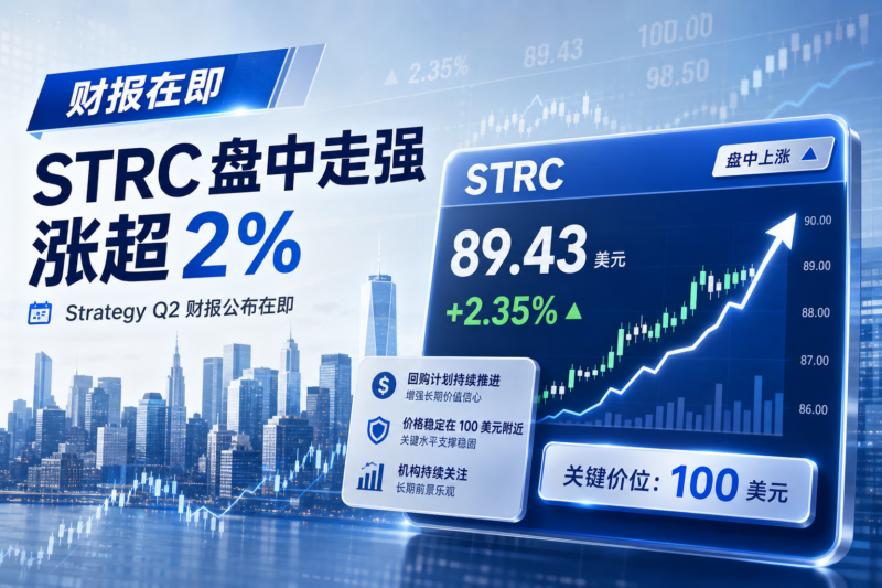 Strategy Q2 财报公布在即,STRC 盘中涨超 2%-指挥使社区 - 真实线索、热点议题与深度观察