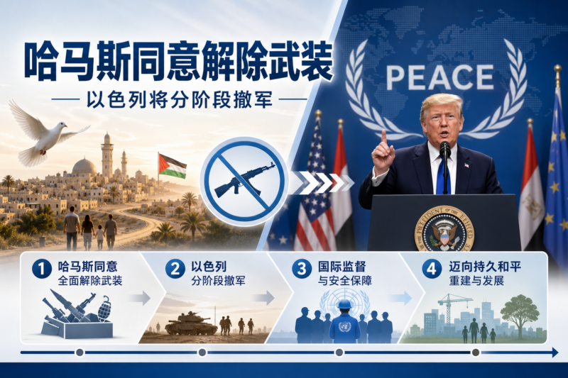 特朗普称哈马斯同意全面解除武装,以色列将撤军-指挥使社区 - 真实线索、热点议题与深度观察