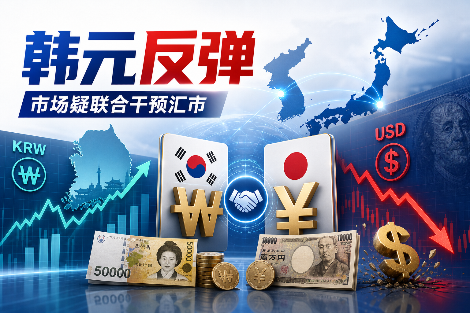 韩国被曝罕见抛售美元,交易员怀疑日韩联手干预汇市
