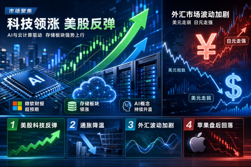 美国通胀降温、微软财报超预期,美股科技板块大幅反弹-指挥使社区 - 真实线索、热点议题与深度观察