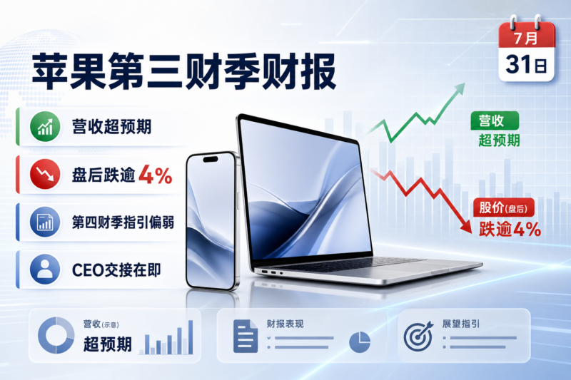 苹果第三财季营收超预期,盘后股价跌逾4%-指挥使社区 - 真实线索、热点议题与深度观察