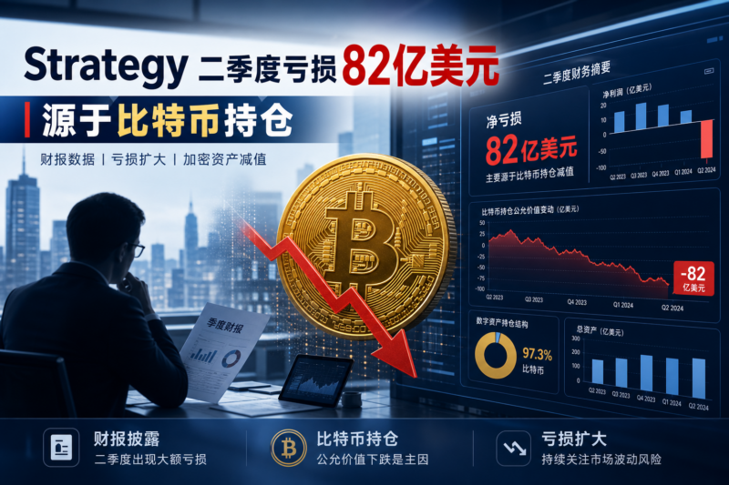 Strategy 二季度亏损82亿美元,主要源于比特币持仓-指挥使社区 - 真实线索、热点议题与深度观察