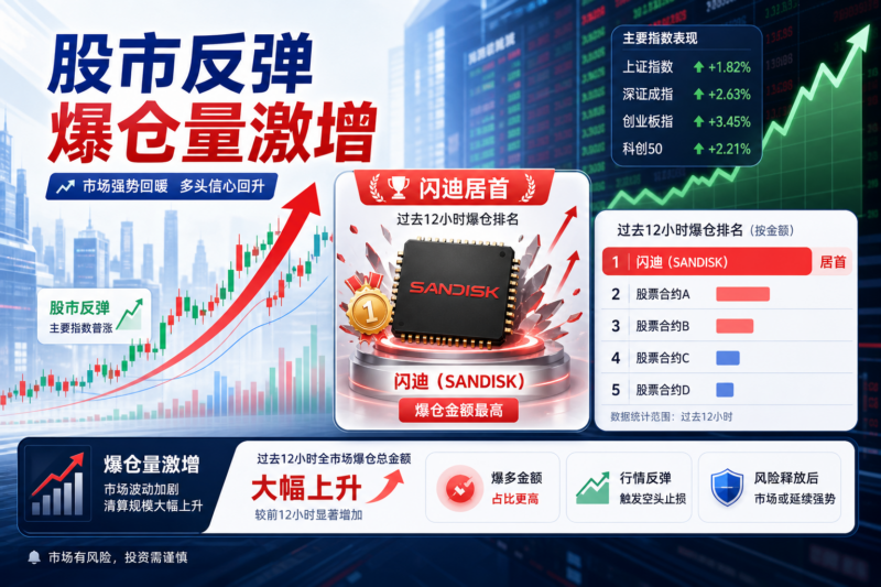 股市大幅反弹,股票合约爆仓量激增,闪迪近12小时居首-指挥使社区 - 真实线索、热点议题与深度观察
