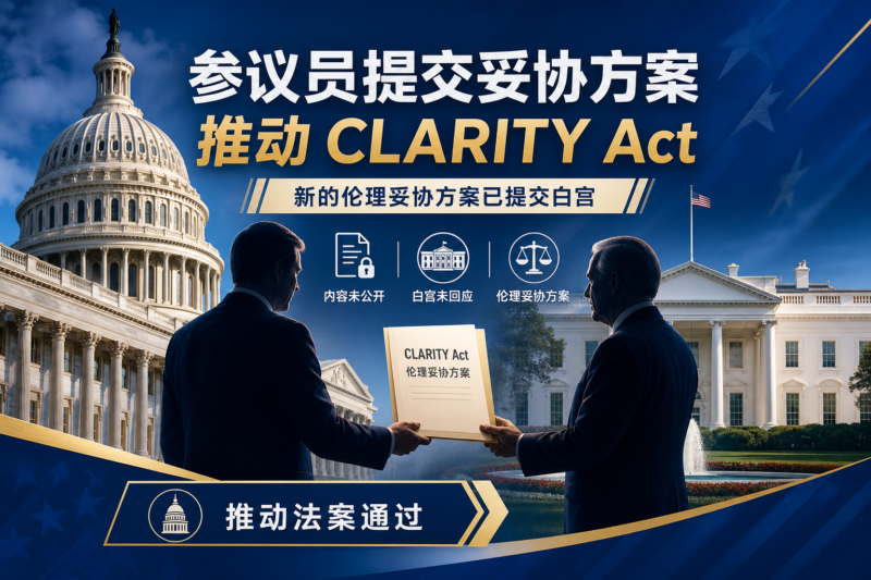 消息人士：美国参议员向白宫提交《CLARITY Act》新伦理妥协方案-指挥使社区 - 真实线索、热点议题与深度观察