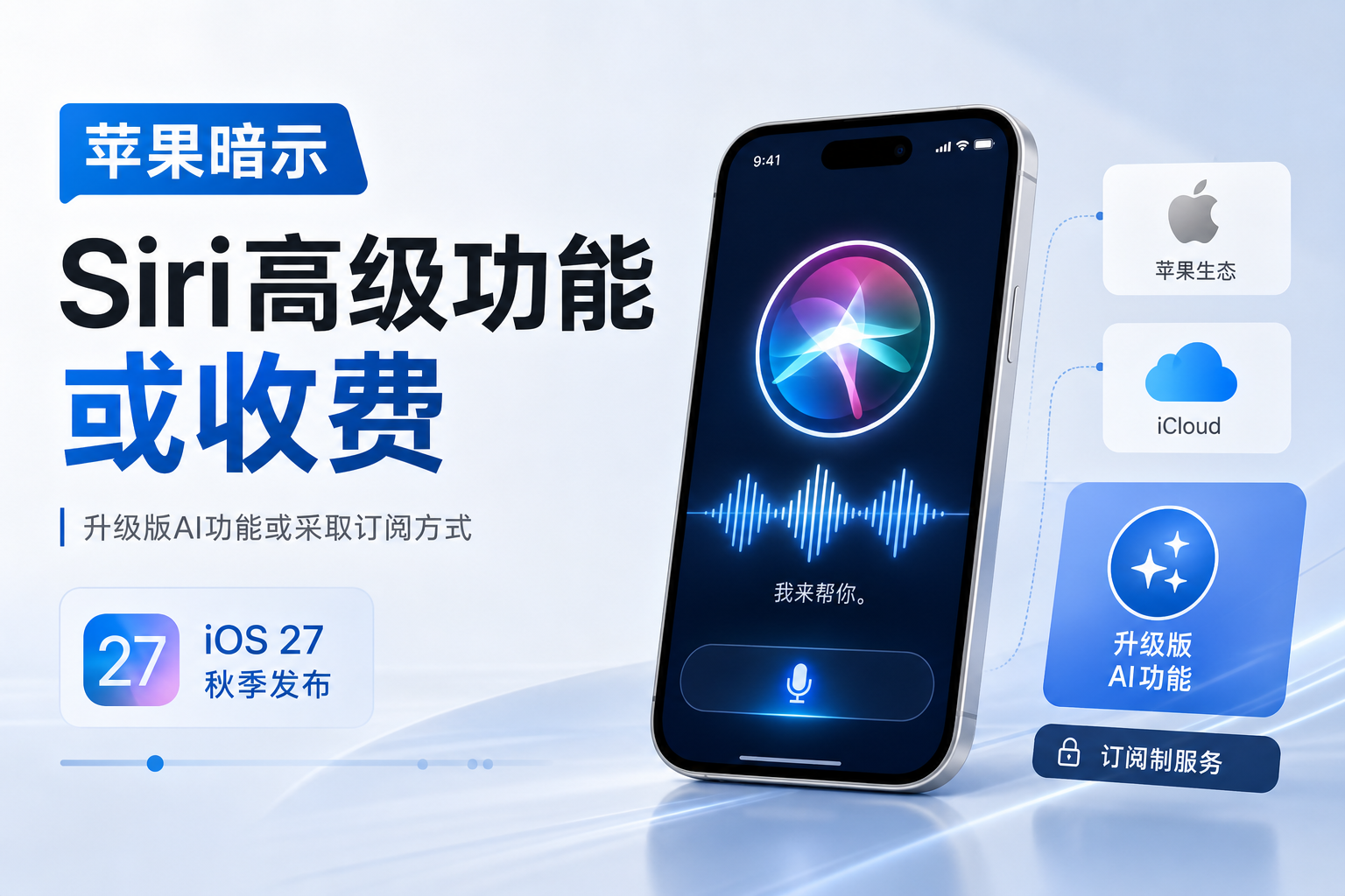 苹果暗示 Siri 高级功能可能收费
