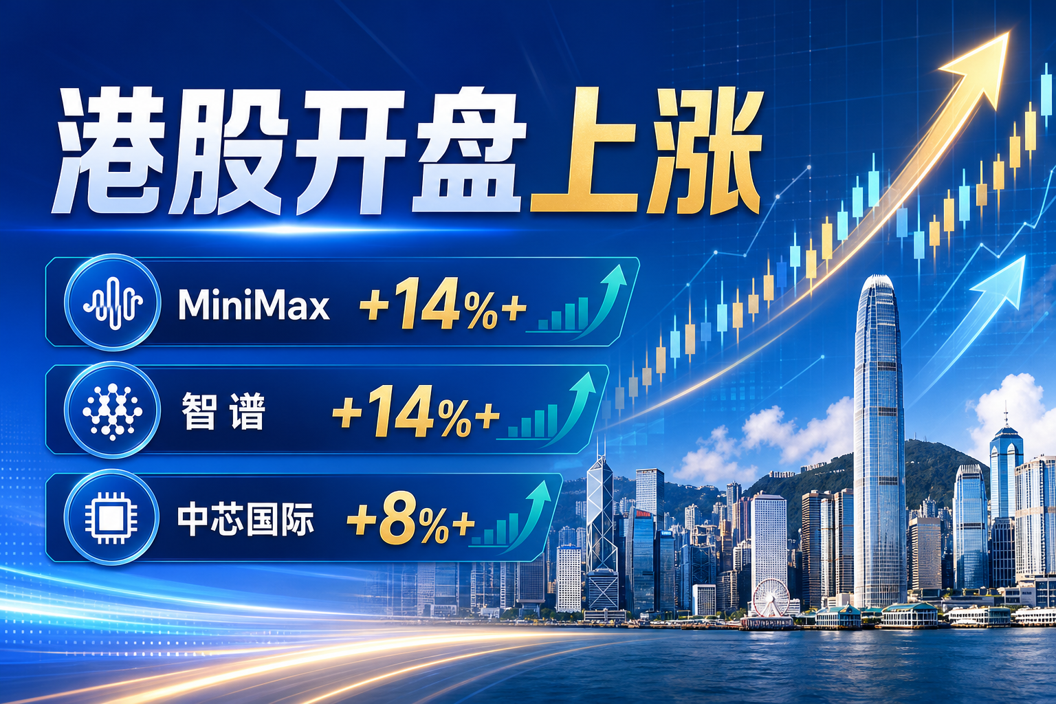 港股开盘：MiniMax、智谱均涨超14%
