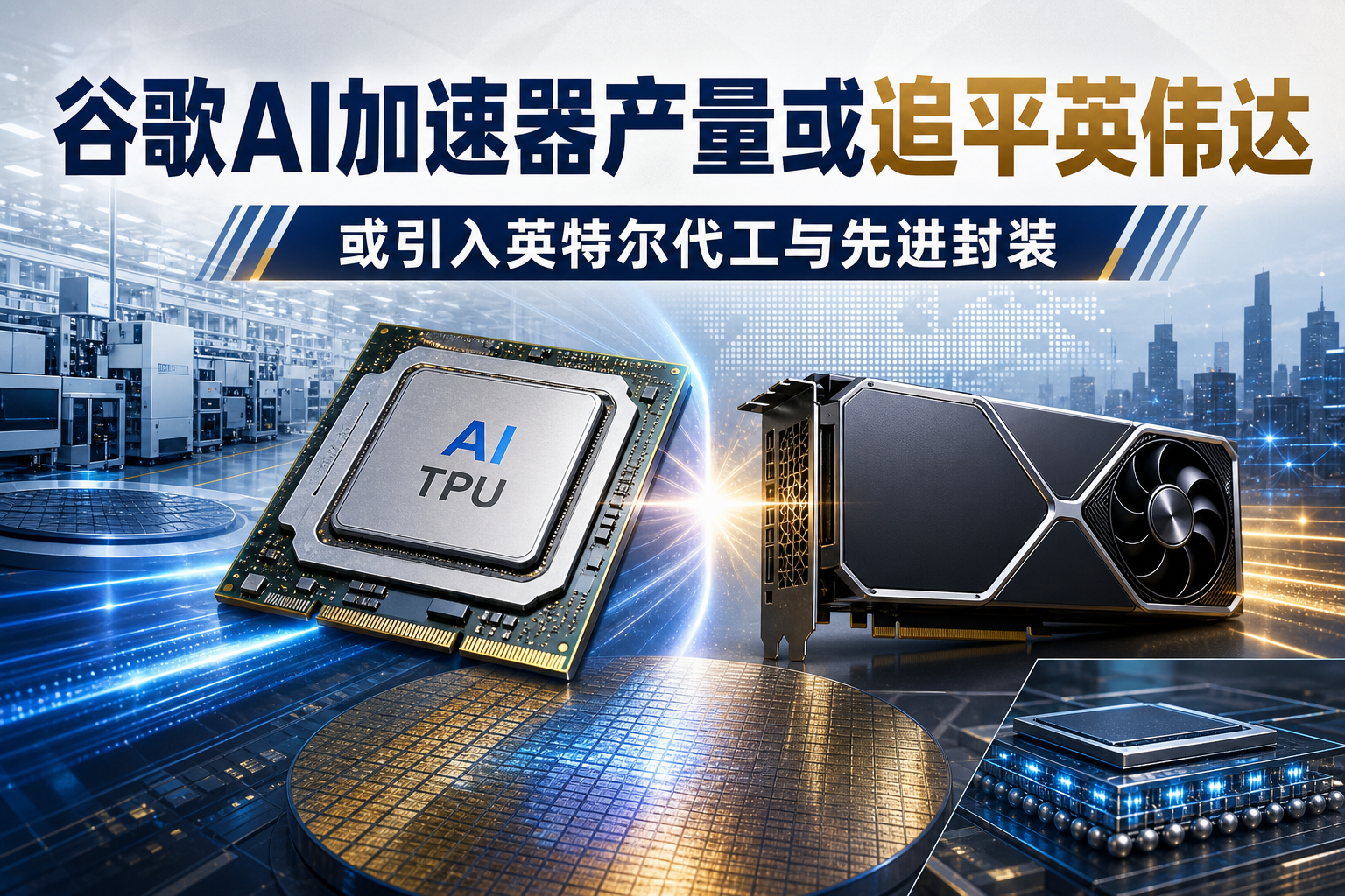 谷歌2028年AI加速器产量或接近甚至超过英伟达,并可能采用英特尔代工