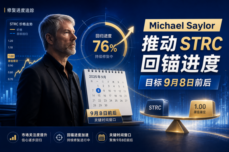 Michael Saylor:目标在9月8日前后推动STRC回锚-指挥使社区 - 真实线索、热点议题与深度观察