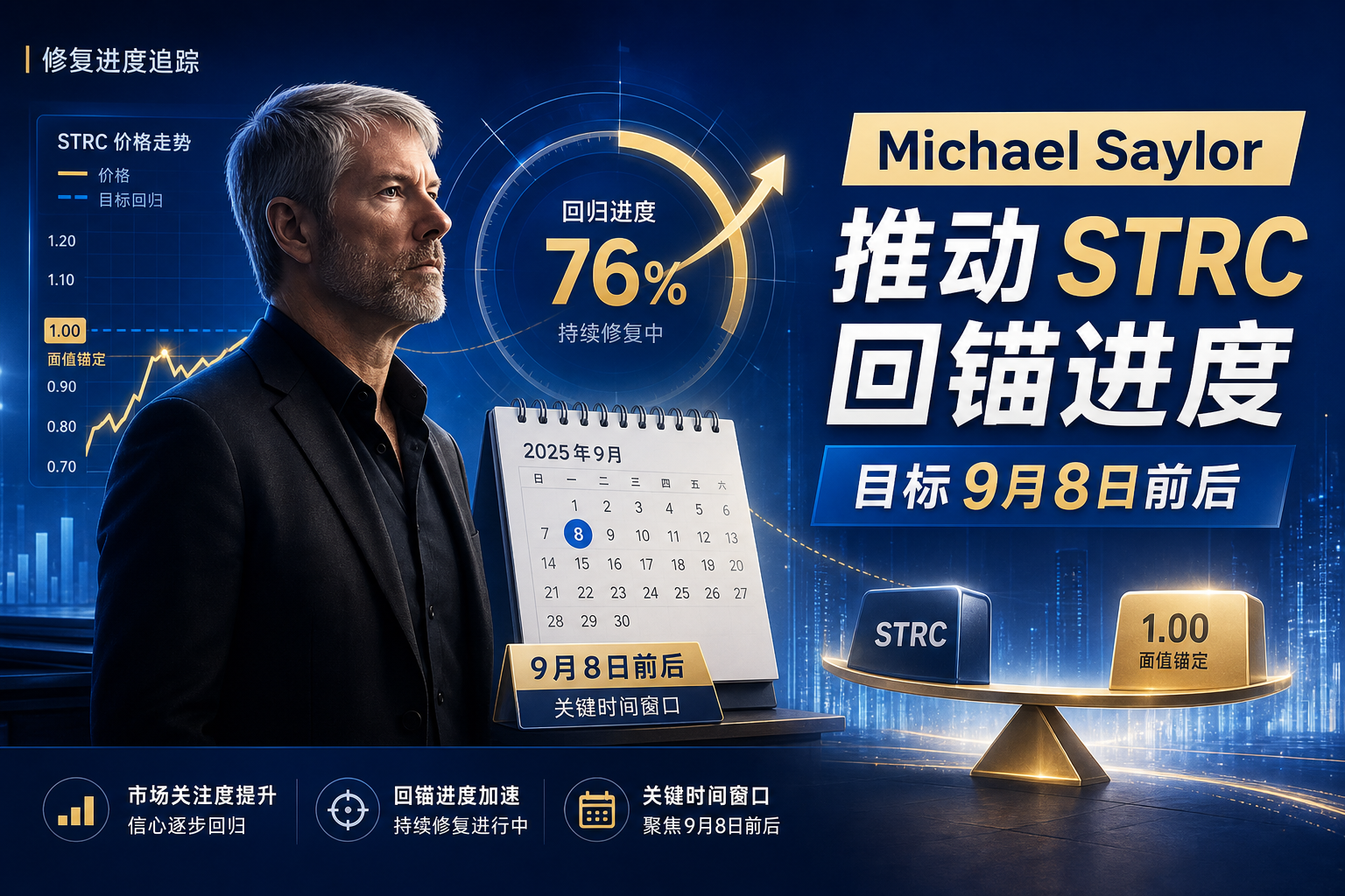 Michael Saylor:目标在9月8日前后推动STRC回锚