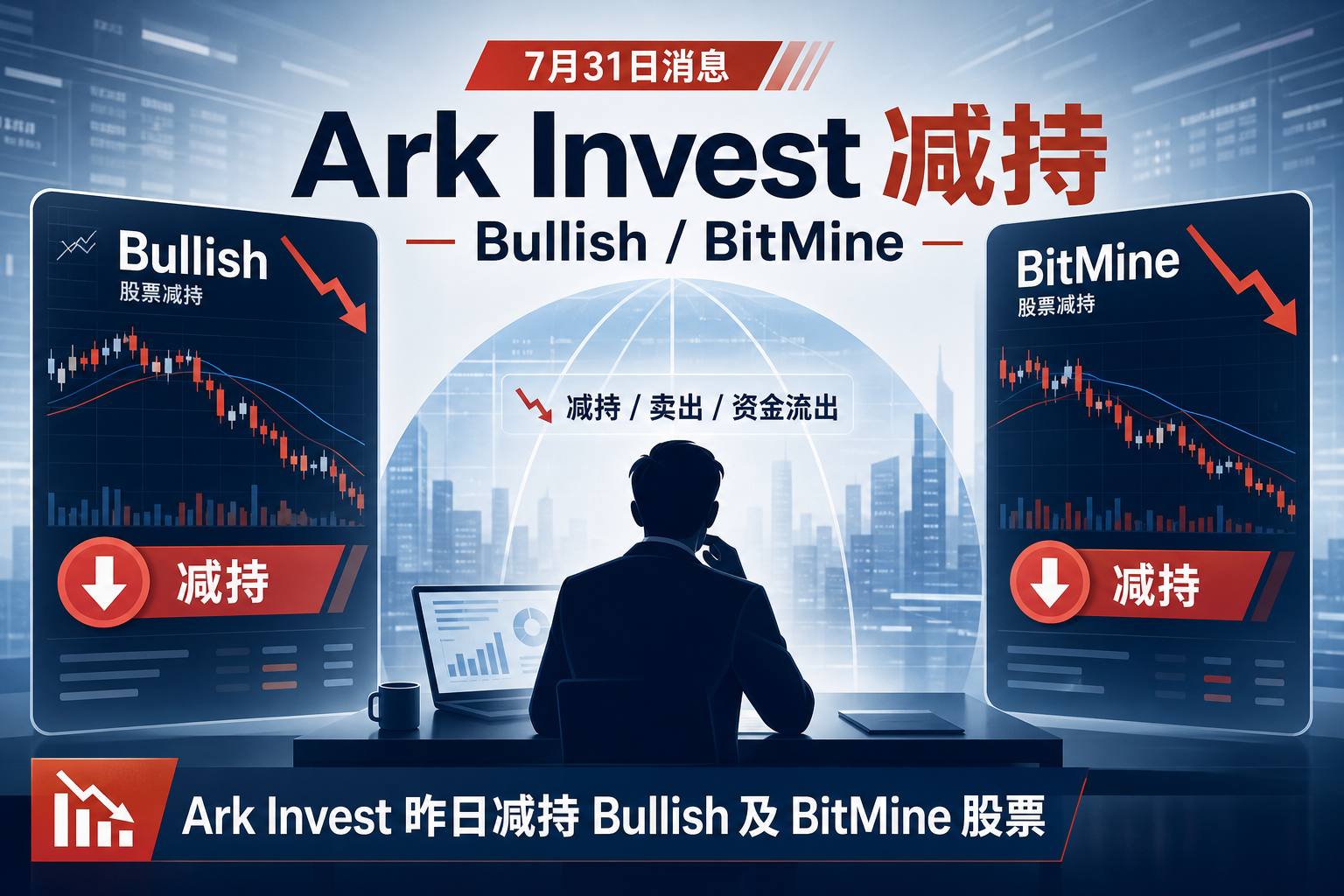 Ark Invest 昨日减持 Bullish 及 BitMine 股票