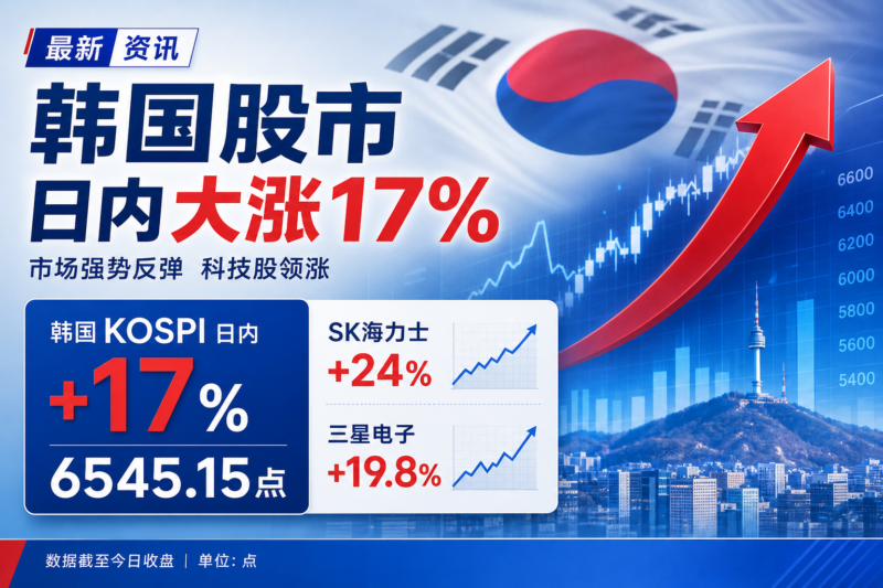 韩国股市日内大涨17%-指挥使社区 - 真实线索、热点议题与深度观察