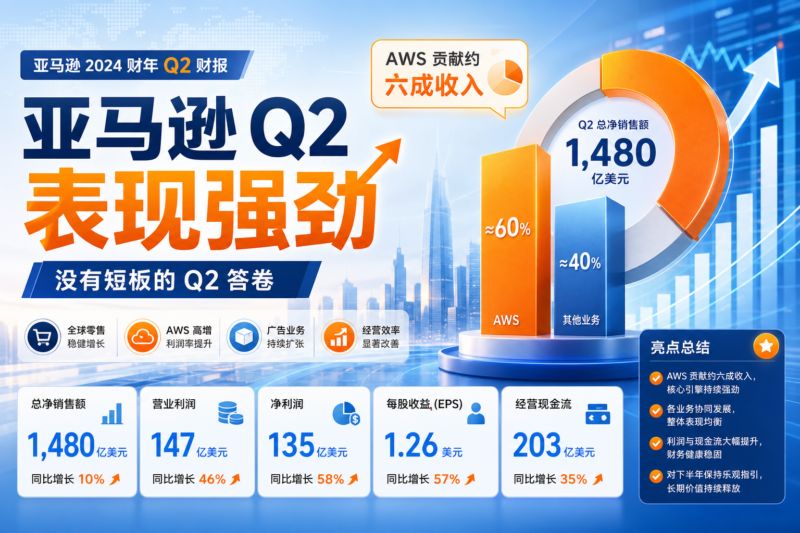 AWS贡献六成收入，亚马逊交出一份没有短板的Q2答卷-指挥使社区 - 真实线索、热点议题与深度观察