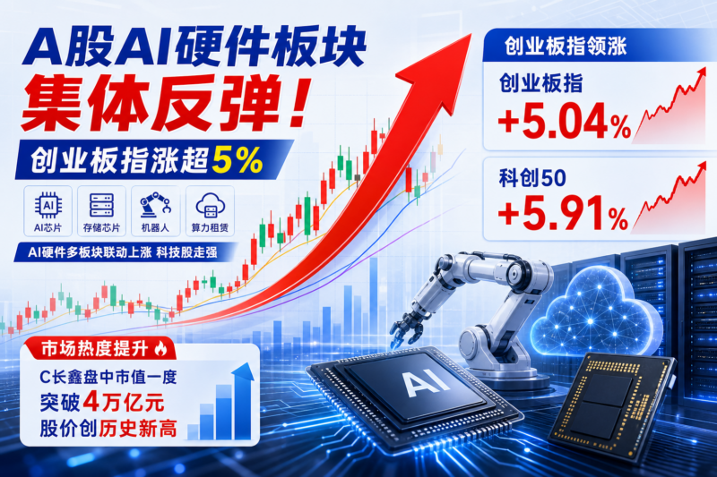 A股AI硬件板块集体反弹,创业板指涨超5%-指挥使社区 - 真实线索、热点议题与深度观察