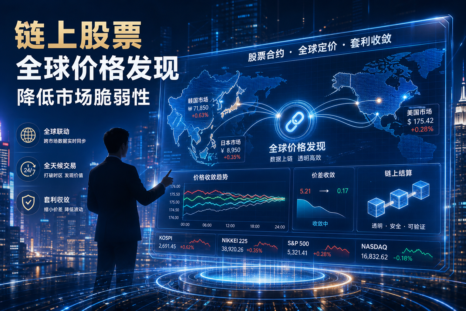 洪灝:链上股票推动全球价格发现,降低市场脆弱性