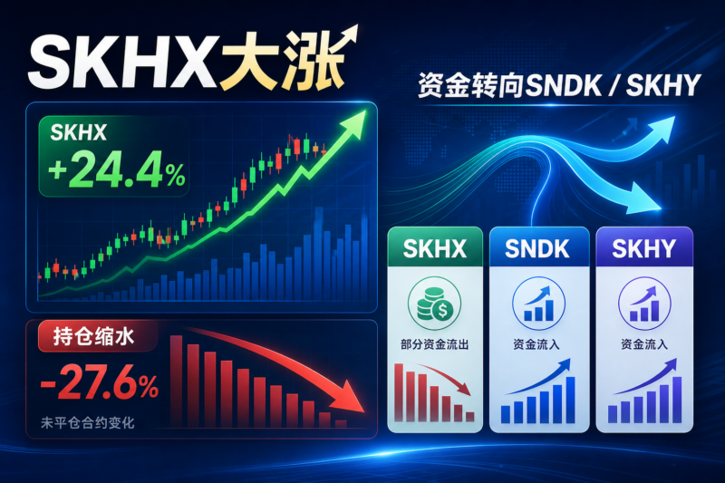 SKHX大涨24.4%,未平仓合约缩水27.6%,部分资金转向闪迪与SK海力士ADR-指挥使社区 - 真实线索、热点议题与深度观察