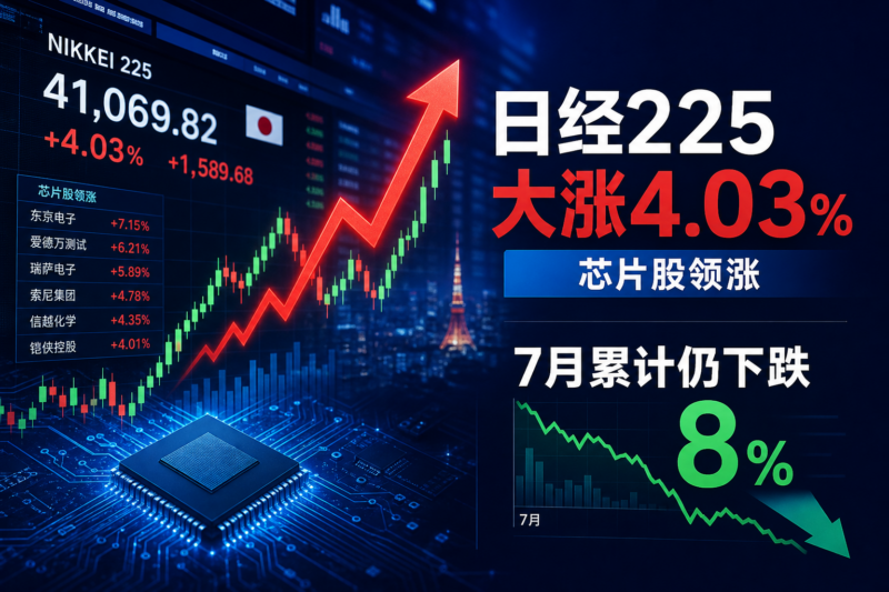 日经225指数收涨4.03%，本月累计下跌8%-指挥使社区 - 真实线索、热点议题与深度观察