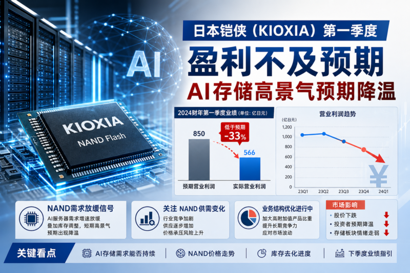 铠侠第一季度盈利不及预期,AI 存储高景气预期降温-指挥使社区 - 真实线索、热点议题与深度观察