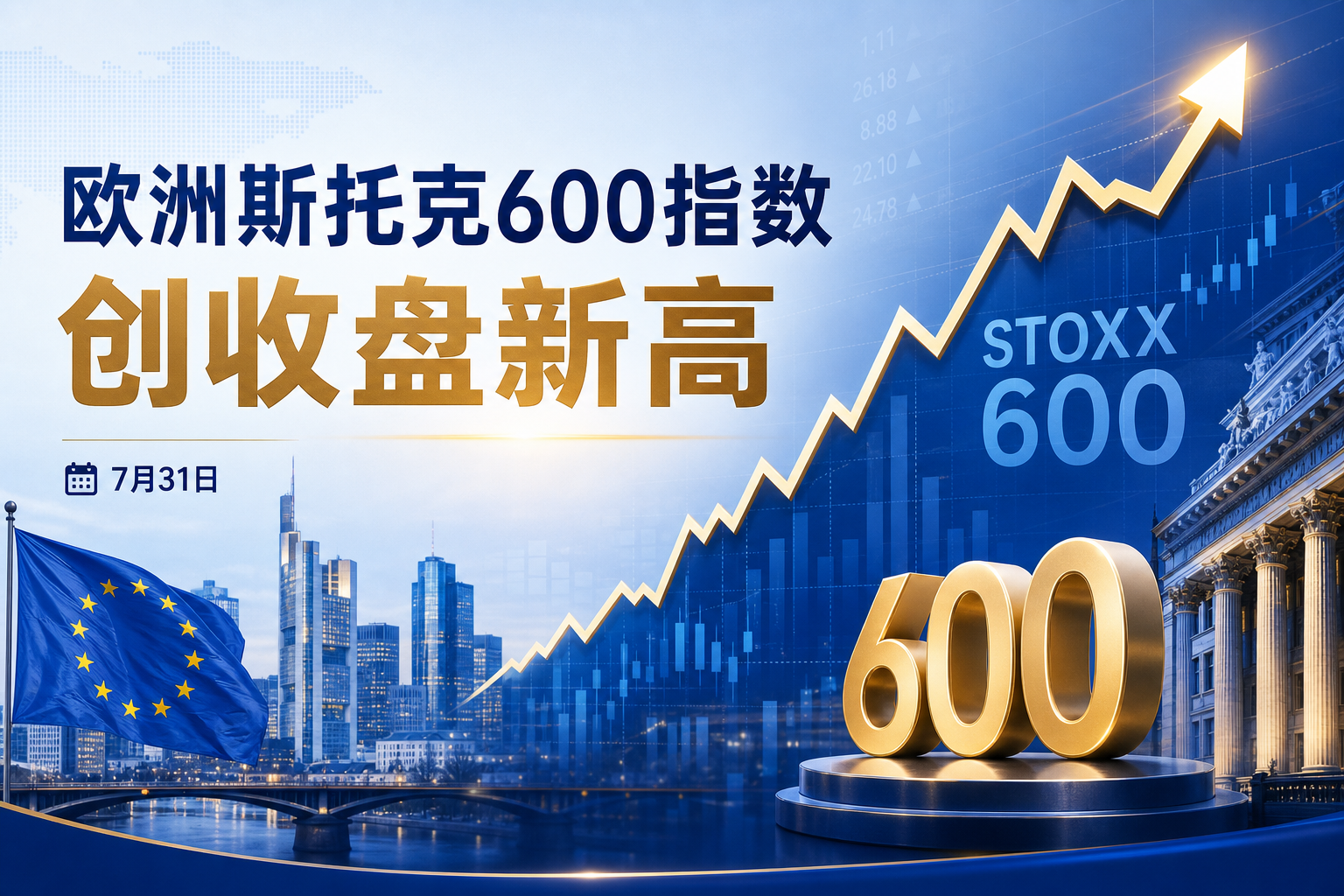 欧洲斯托克600指数创收盘新高