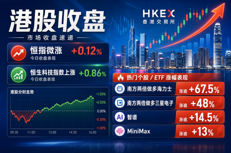 港股收盘:恒指微涨,南方两倍做多海力士涨逾67.5%-指挥使社区 - 真实线索、热点议题与深度观察