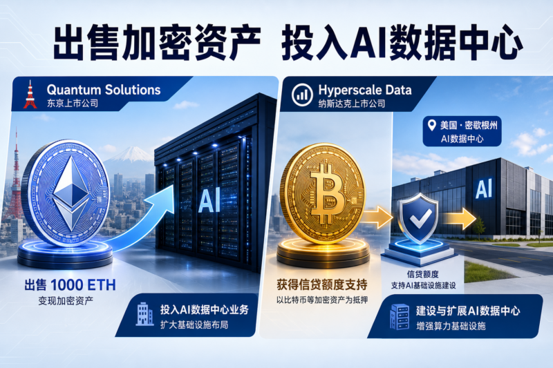 Quantum Solutions与Hyperscale Data出售部分加密资产，为AI数据中心筹资-指挥使社区 - 真实线索、热点议题与深度观察