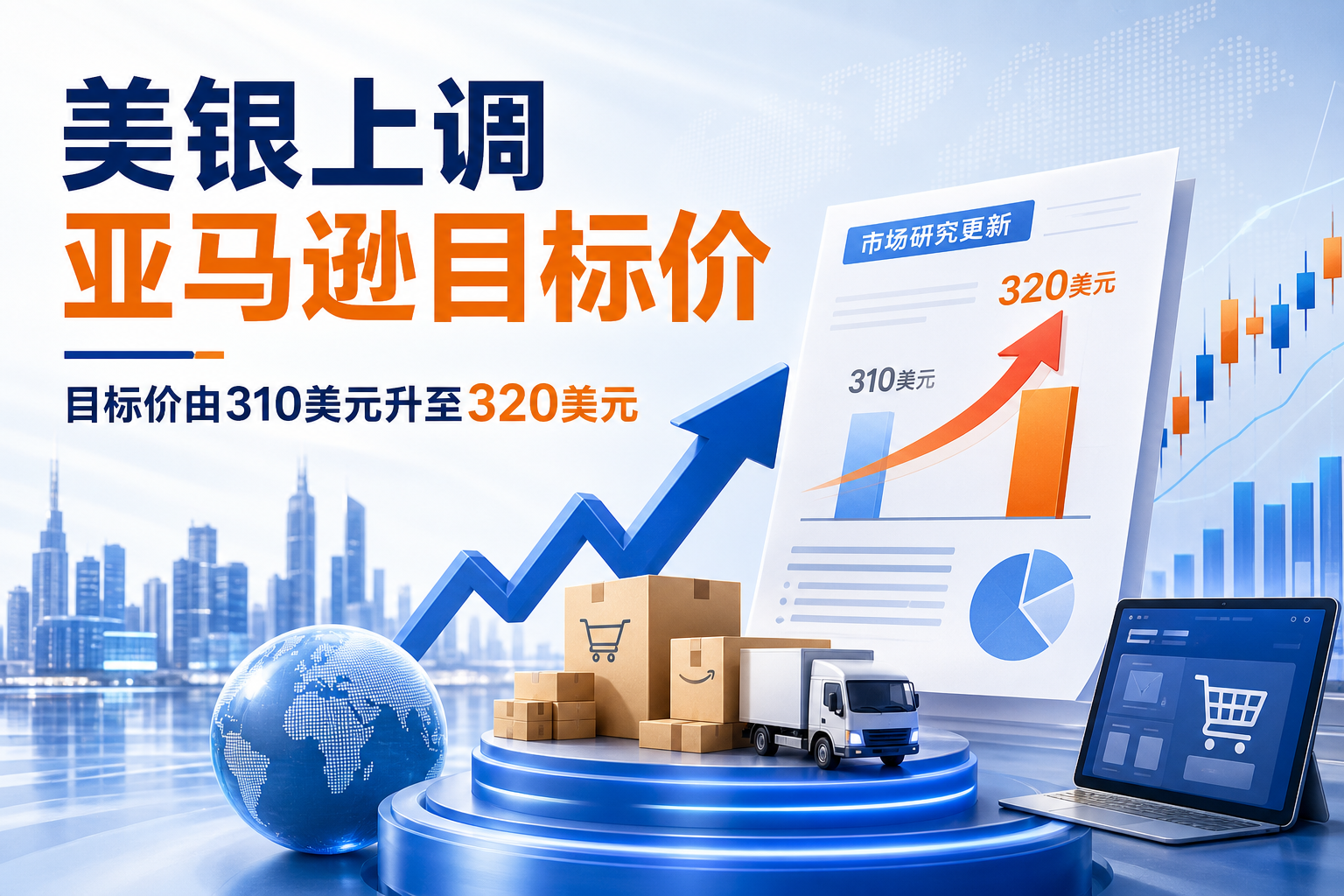 美银全球研究上调亚马逊目标价至320美元