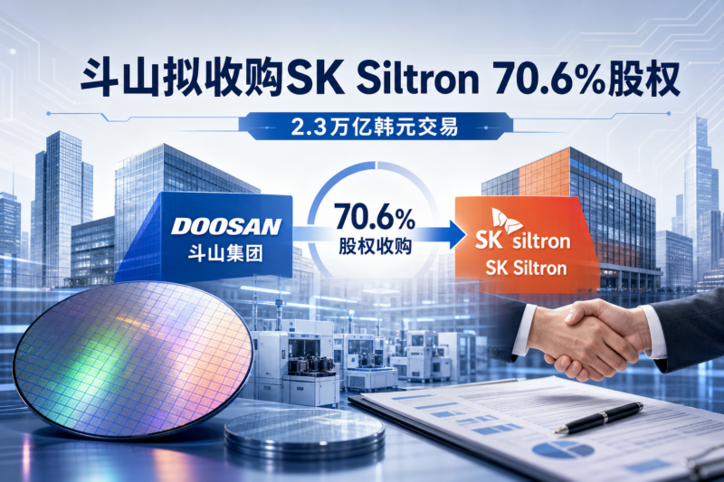 斗山集团拟斥资2.3万亿韩元收购SK Siltron 70.6%股权-指挥使社区 - 真实线索、热点议题与深度观察