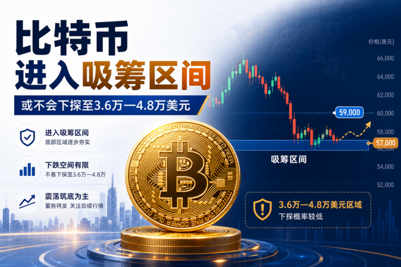 知名交易员:比特币已进入吸筹区间,预计不会下探至3.6万至4.8万美元-指挥使社区 - 真实线索、热点议题与深度观察