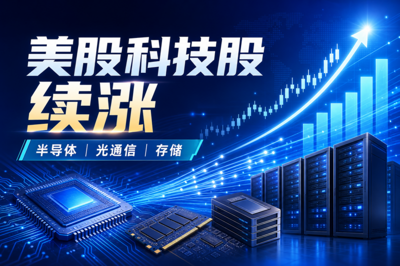 美股半导体、光通信及存储股延续涨势,AAOI、ALAB均涨超13%-指挥使社区 - 真实线索、热点议题与深度观察