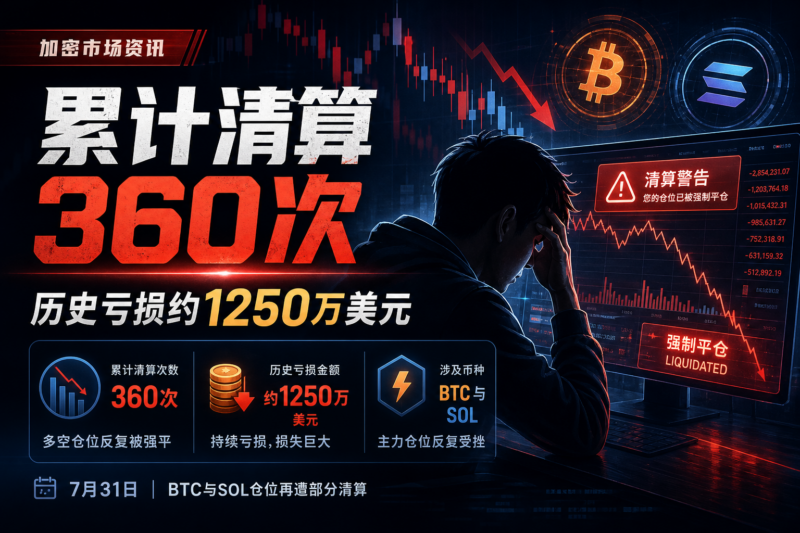 某交易者累计遭清算360次,历史亏损约1250万美元-指挥使社区 - 真实线索、热点议题与深度观察