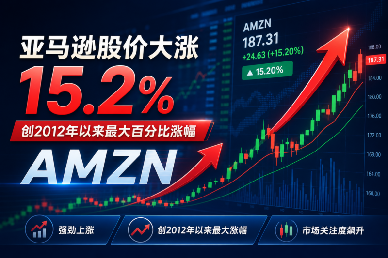 亚马逊股价涨幅扩大至15.2%，创2012年以来最大涨幅-指挥使社区 - 真实线索、热点议题与深度观察