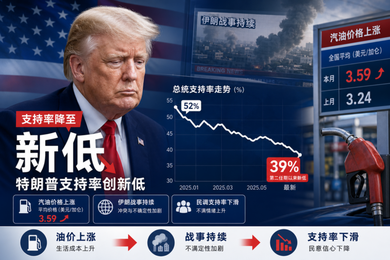 特朗普支持率降至第二任期以来新低-指挥使社区 - 真实线索、热点议题与深度观察