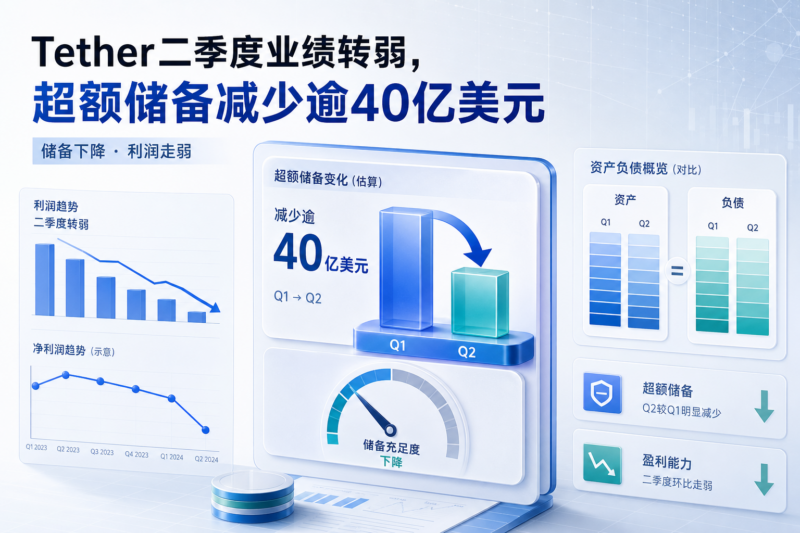 Tether二季度业绩转弱,超额储备减少逾40亿美元-指挥使社区 - 真实线索、热点议题与深度观察