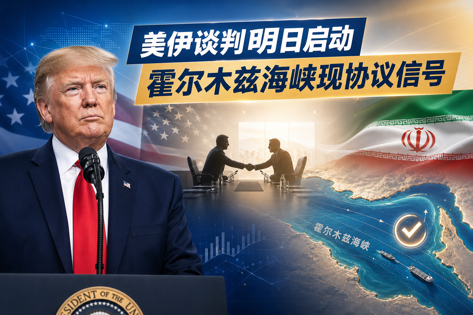 特朗普:美伊谈判将于明日启动,称霍尔木兹海峡已有协议