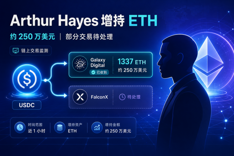Arthur Hayes 近 1 小时增持约 250 万美元 ETH-指挥使社区 - 真实线索、热点议题与深度观察