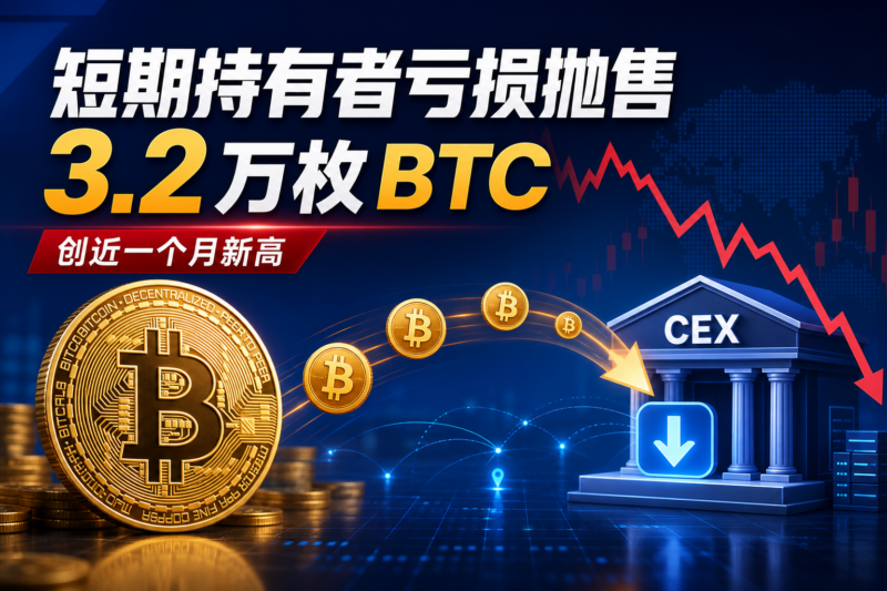 比特币短期持有者单日亏损抛售 3.2 万枚 BTC,创一个月内新高-指挥使社区 - 真实线索、热点议题与深度观察