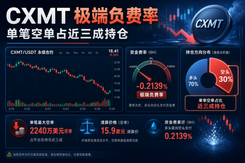 CXMT 出现极端负资金费率,单笔空单占全平台近三成持仓-指挥使社区 - 真实线索、热点议题与深度观察
