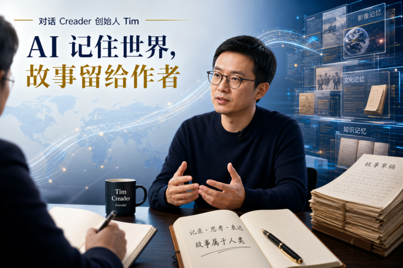 对话 Creader 创始人 Tim：让 AI 记住世界，把故事留给作者-指挥使社区 - 真实线索、热点议题与深度观察