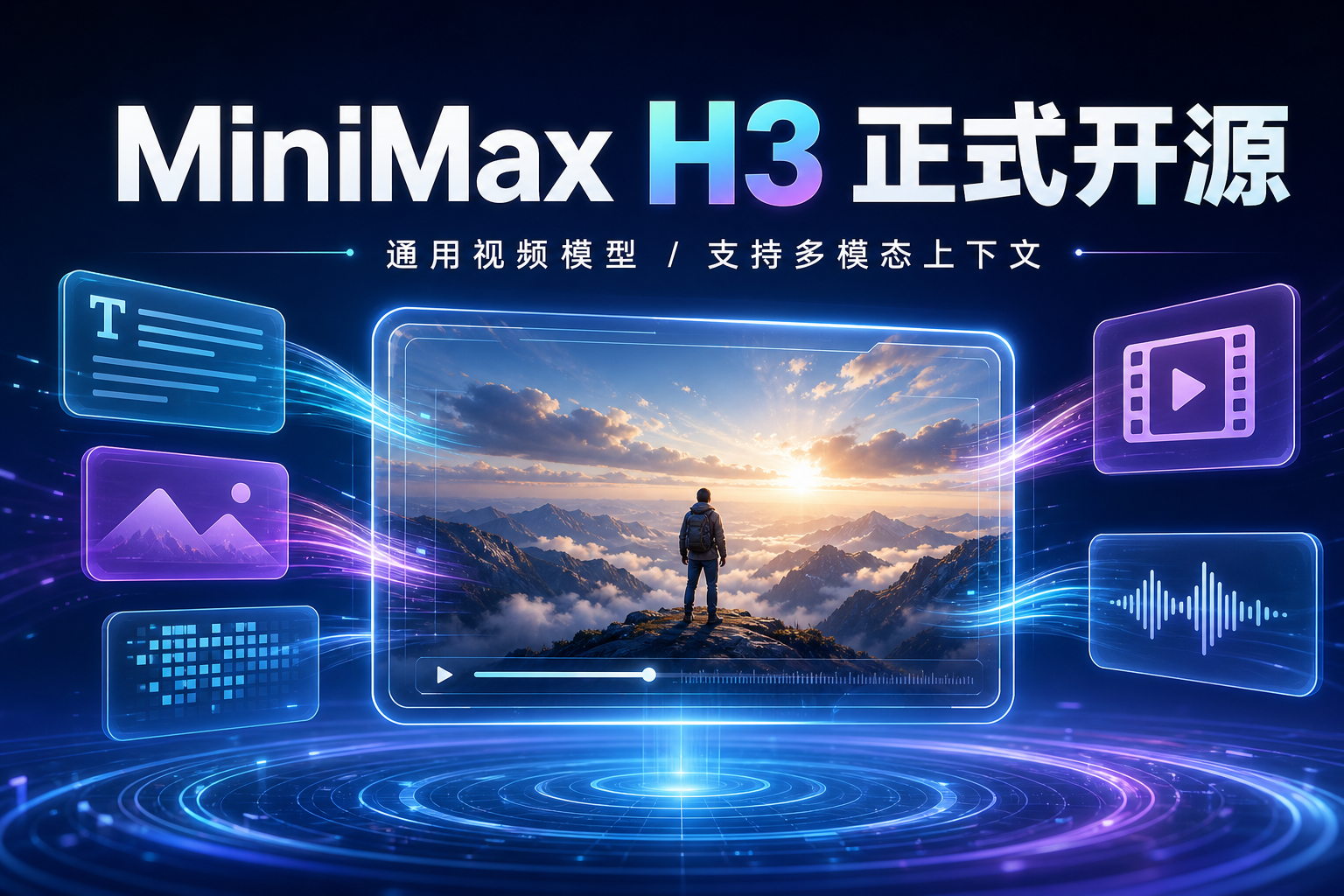 通用视频模型 MiniMax H3 正式开源