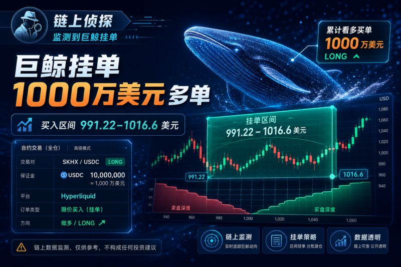 链上侦探|某鲸鱼挂设 1000 万美元 SK 海力士多单-指挥使社区 - 真实线索、热点议题与深度观察