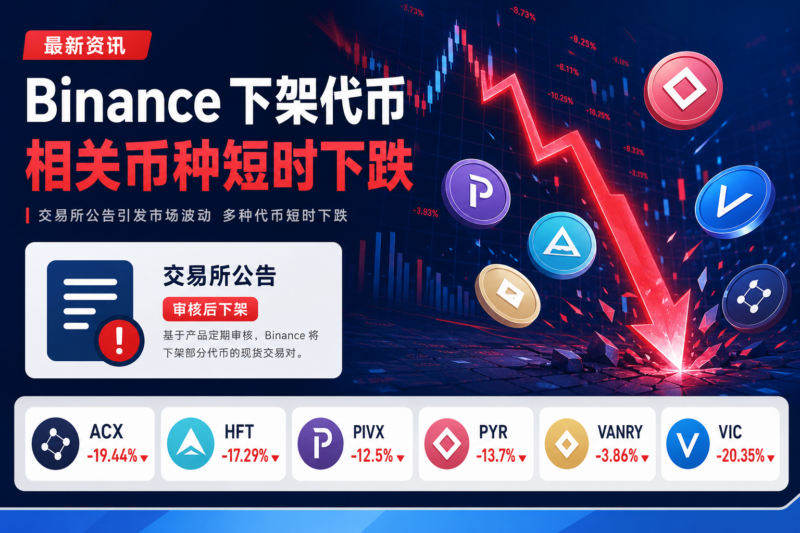 受 Binance 下架影响,相关代币短时下跌-指挥使社区 - 真实线索、热点议题与深度观察