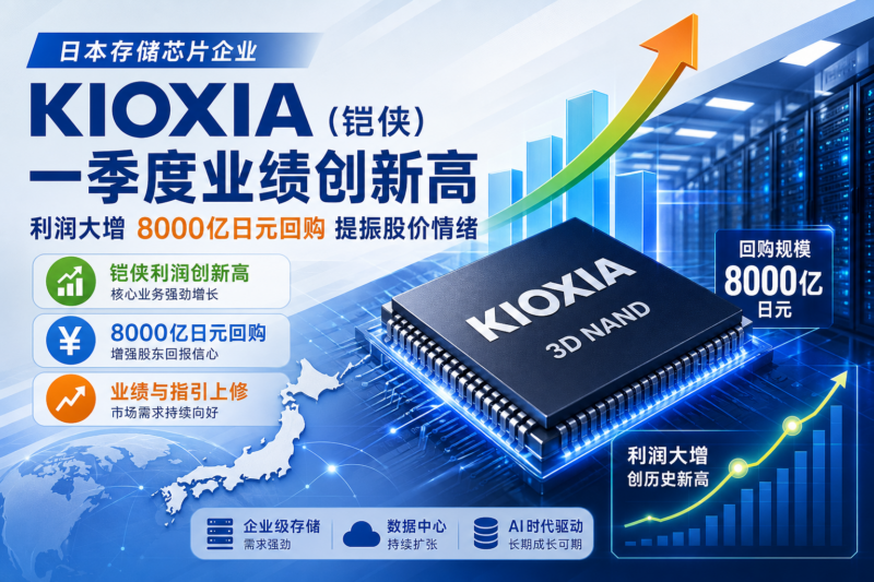 摩根大通：Kioxia 一季度利润创新高，最高 8000 亿日元回购提振股价情绪-指挥使社区 - 真实线索、热点议题与深度观察