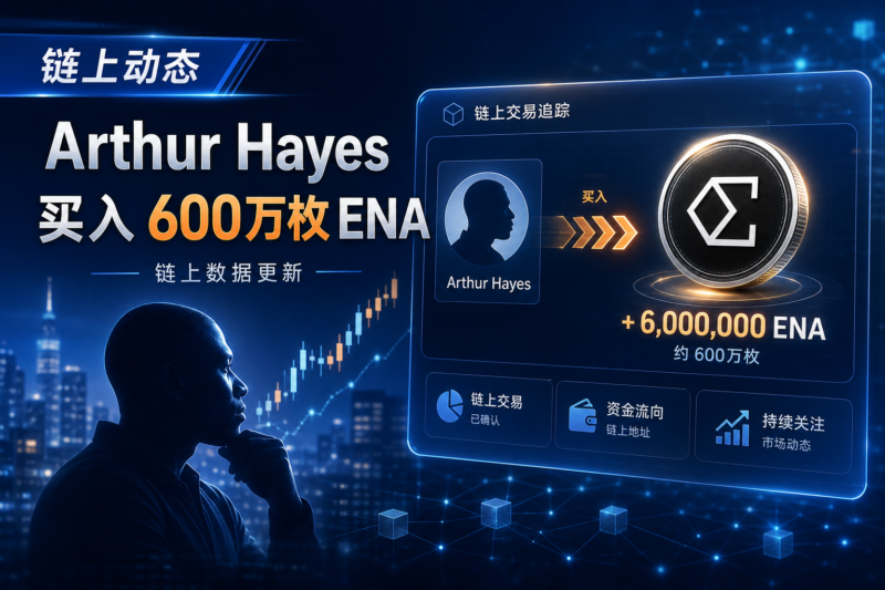 链上动态：Arthur Hayes 买入 600 万枚 ENA-指挥使社区 - 真实线索、热点议题与深度观察