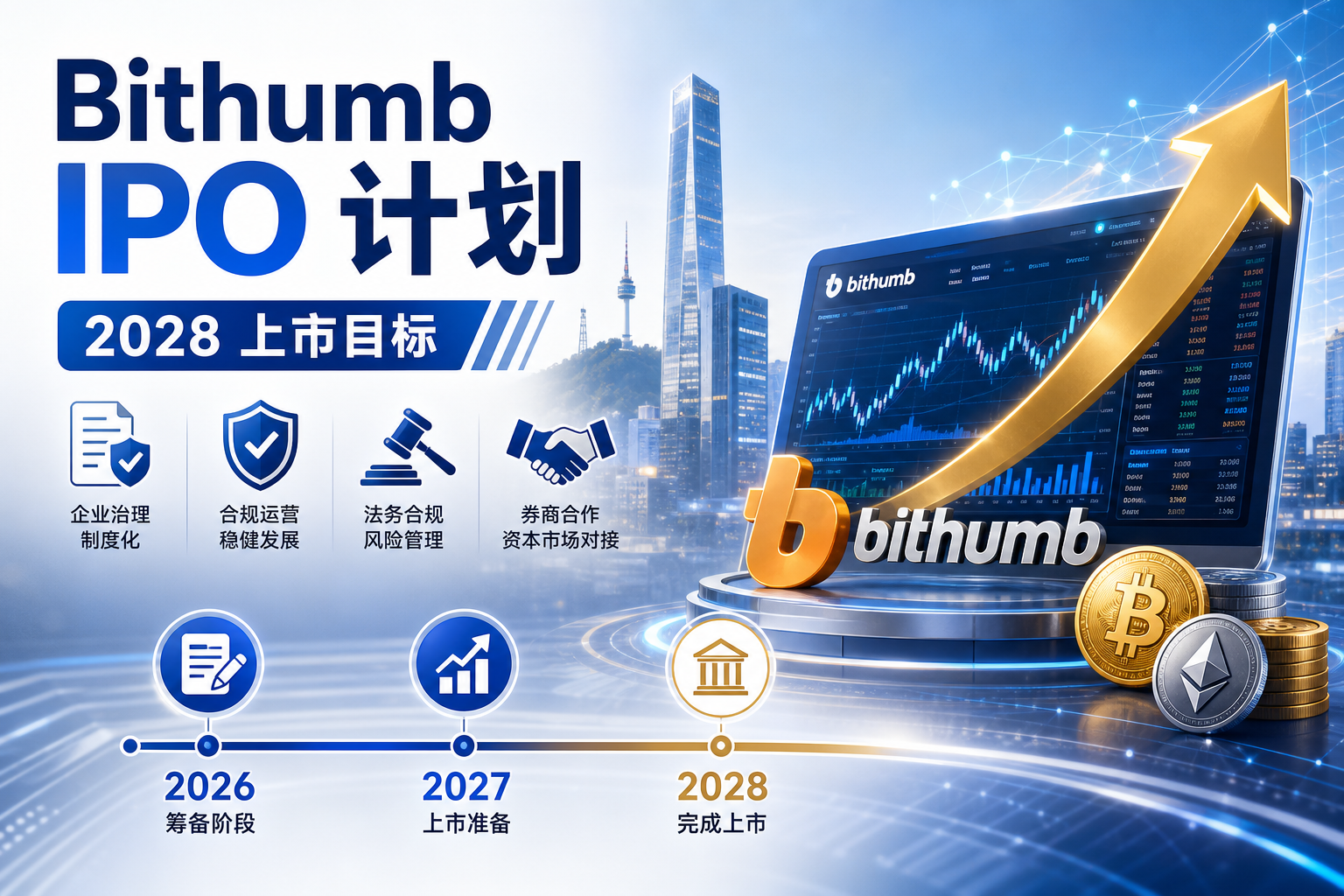 Bithumb 宣布 IPO 计划,目标 2028 年完成上市