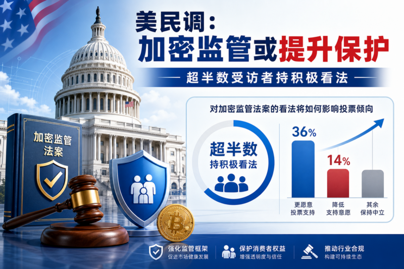 Coinbase 委托民调:超半数美国人认为加密监管法案将提升消费者保护-指挥使社区 - 真实线索、热点议题与深度观察