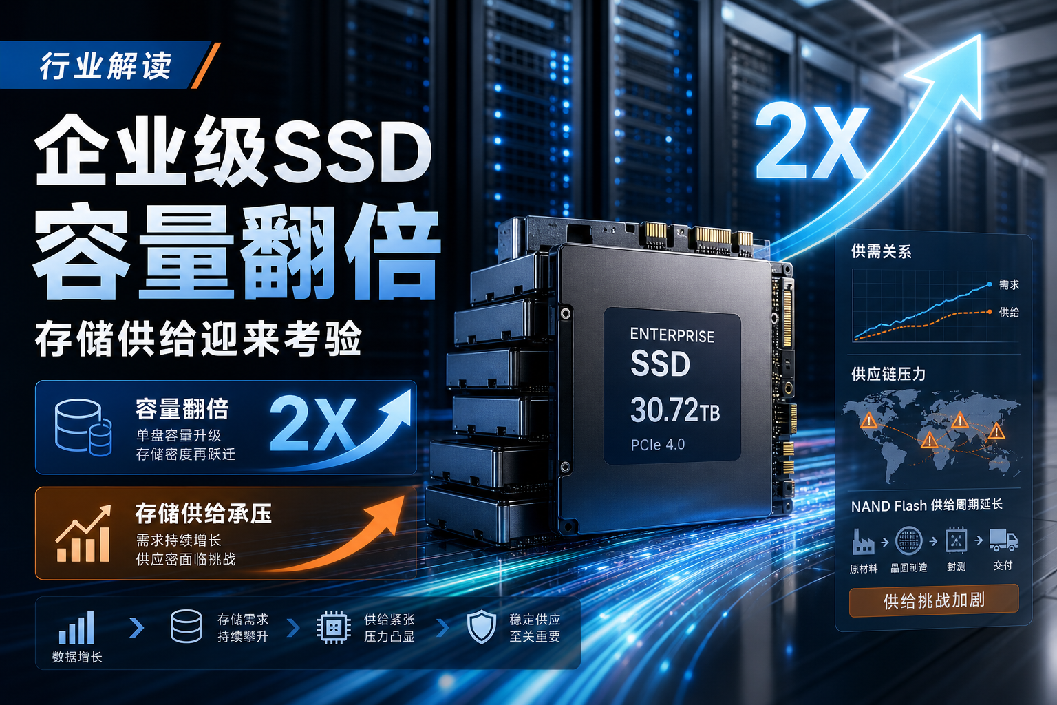摩根士丹利解读：企业级 SSD 容量翻倍，存储供给迎来考验