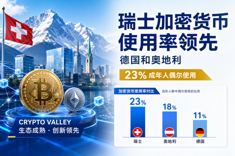 调查:瑞士加密货币使用率达 23%,为德国两倍以上-指挥使社区 - 真实线索、热点议题与深度观察