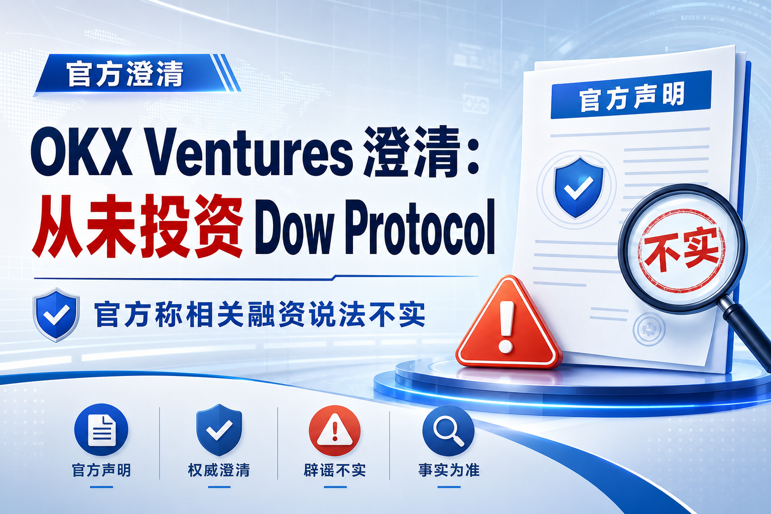 OKX Ventures:从未参与 Dow Protocol 项目投资
