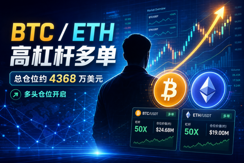 某交易员开设 4368 万美元 BTC、ETH 高杠杆多单-指挥使社区 - 真实线索、热点议题与深度观察