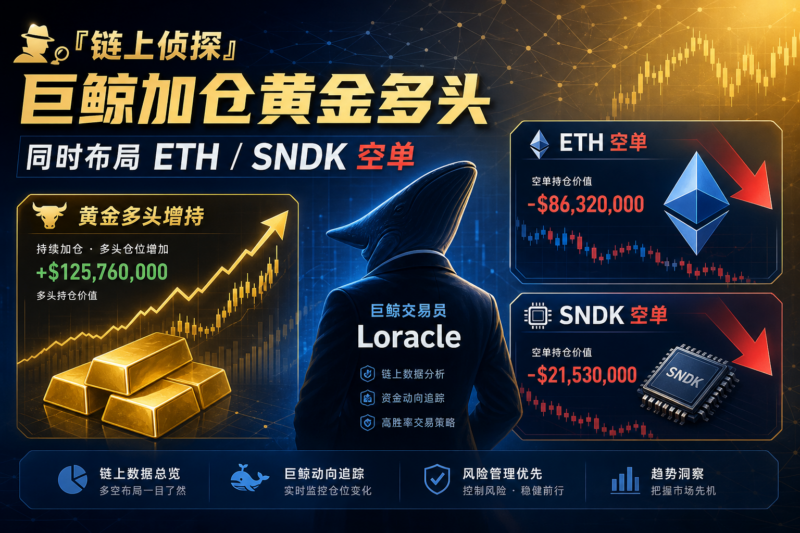 链上侦探｜巨鲸 Loracle 增持黄金多头-指挥使社区 - 真实线索、热点议题与深度观察